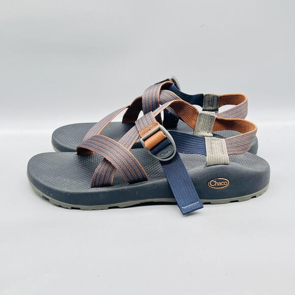 Chaco Sandals Mens 13 Brown Striped Adjustable Strap Sport Hiking Outdoor Shoes main image 8